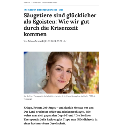 Interview in der Neuen Osnabrücker Zeitung Julia Rathjen